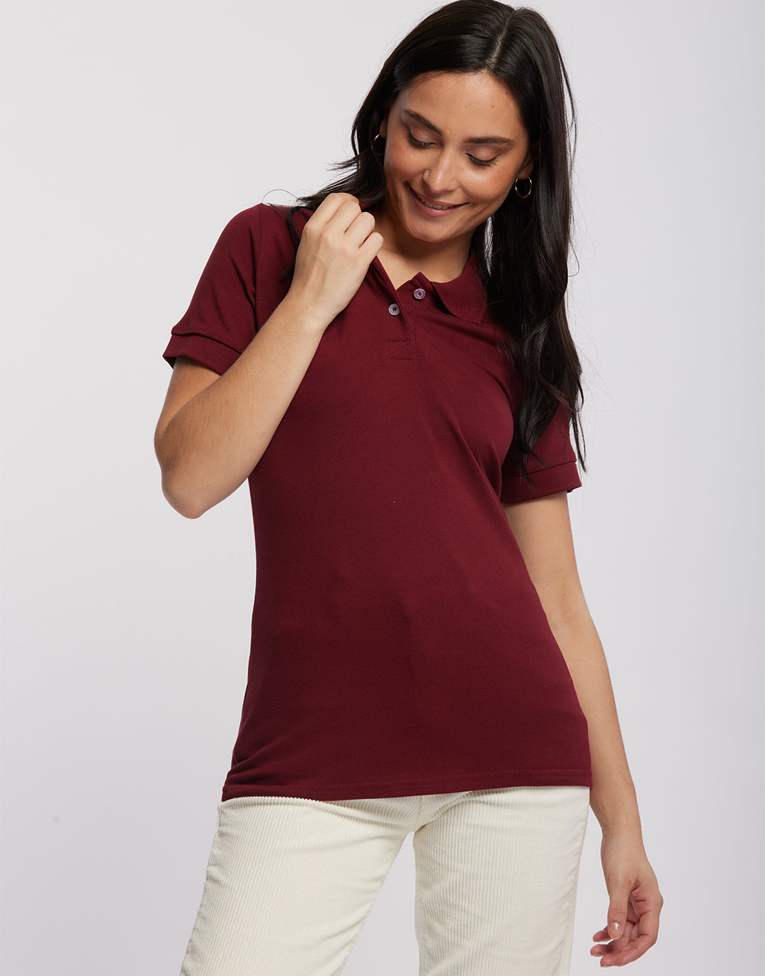 Beauvoir - Polo coton bio femme - couleurs - Made in France