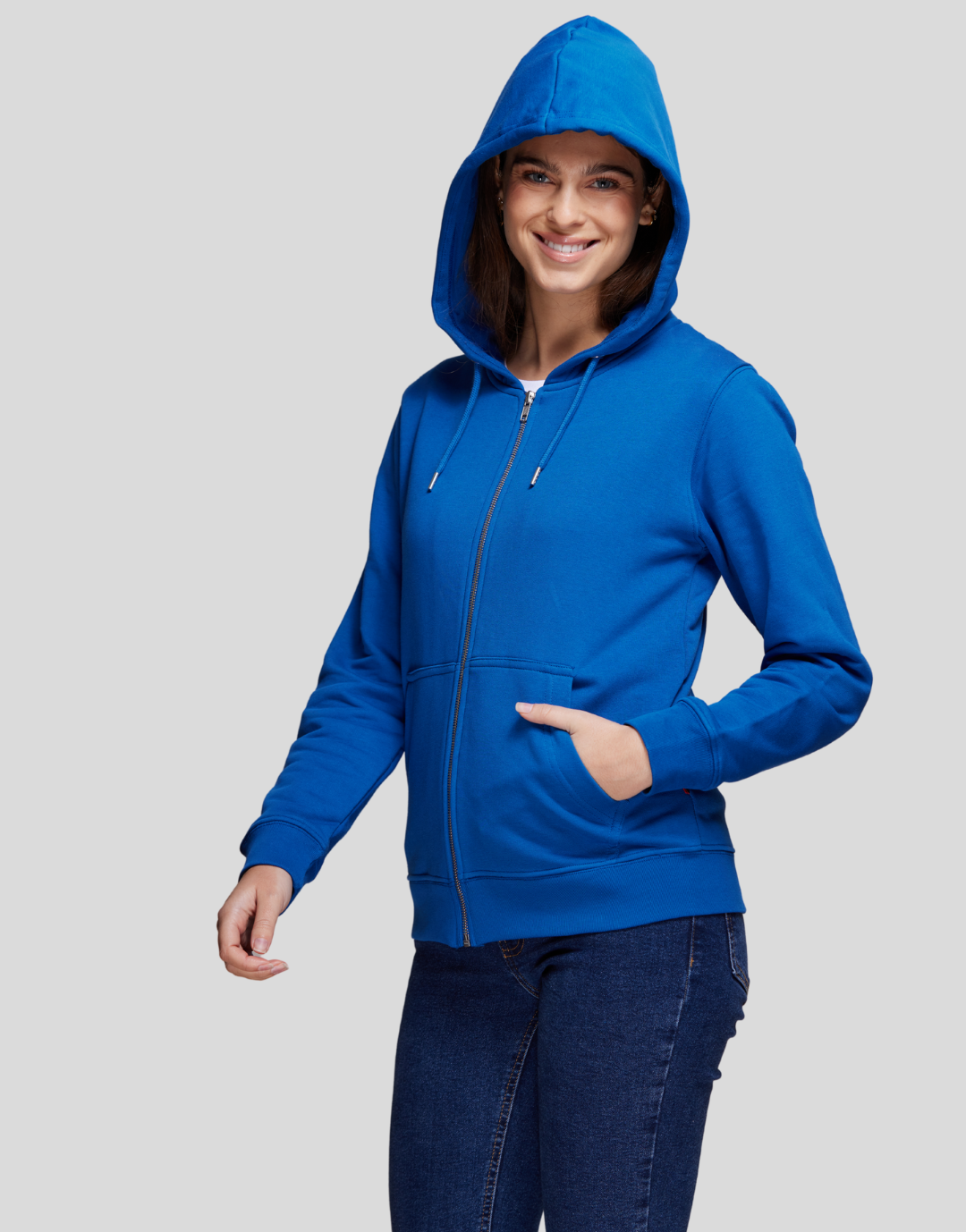 Montaigne - Hoodie zippé coton bio unisexe - couleurs - Made in France