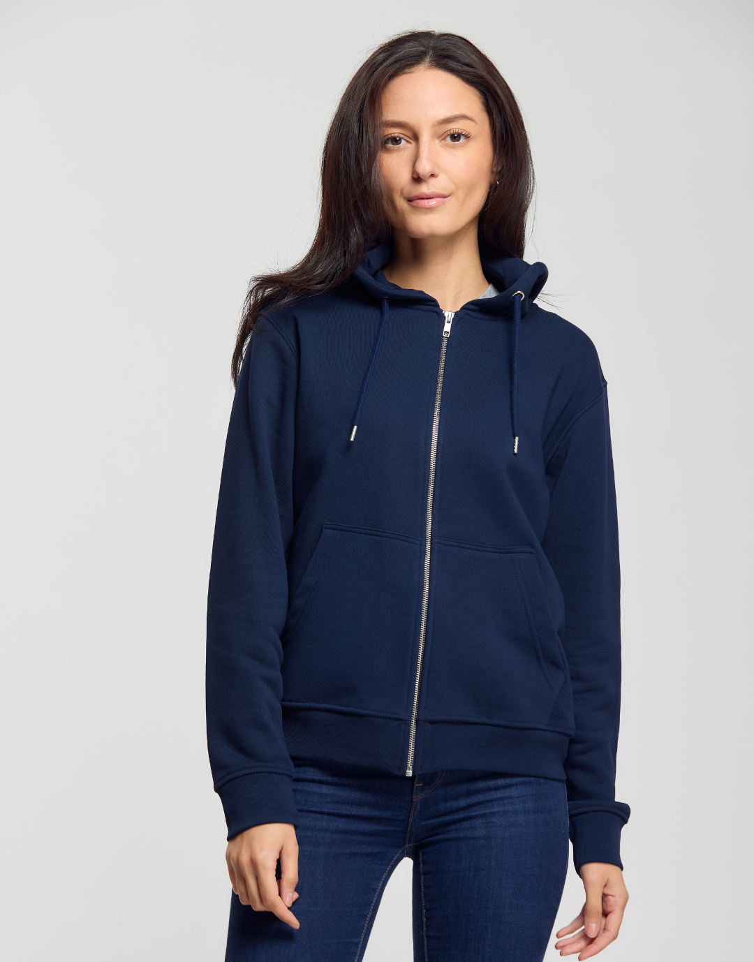 Montaigne - Hoodie zippé coton bio unisexe - couleurs - Made in France