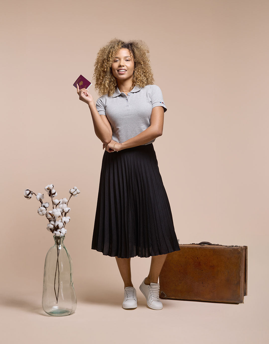 Beauvoir - Polo coton bio femme - classique - Made in France