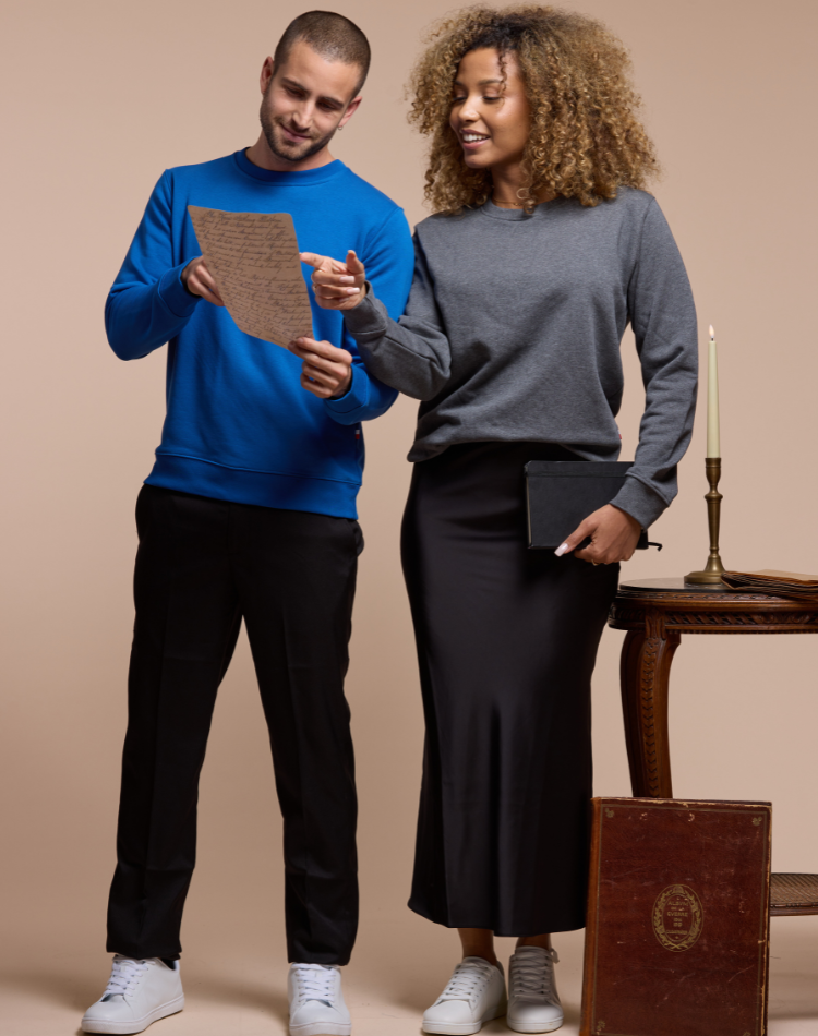 Voltaire - Sweatshirt coton bio unisexe - couleurs - Made in France