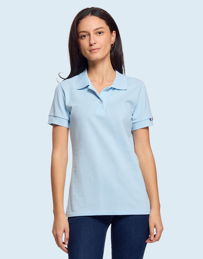 Beauvoir - Polo coton bio femme - couleurs - Made in France