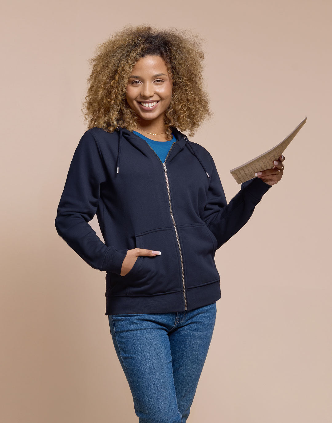 Montaigne - Hoodie zippé coton bio unisexe - couleurs - Made in France