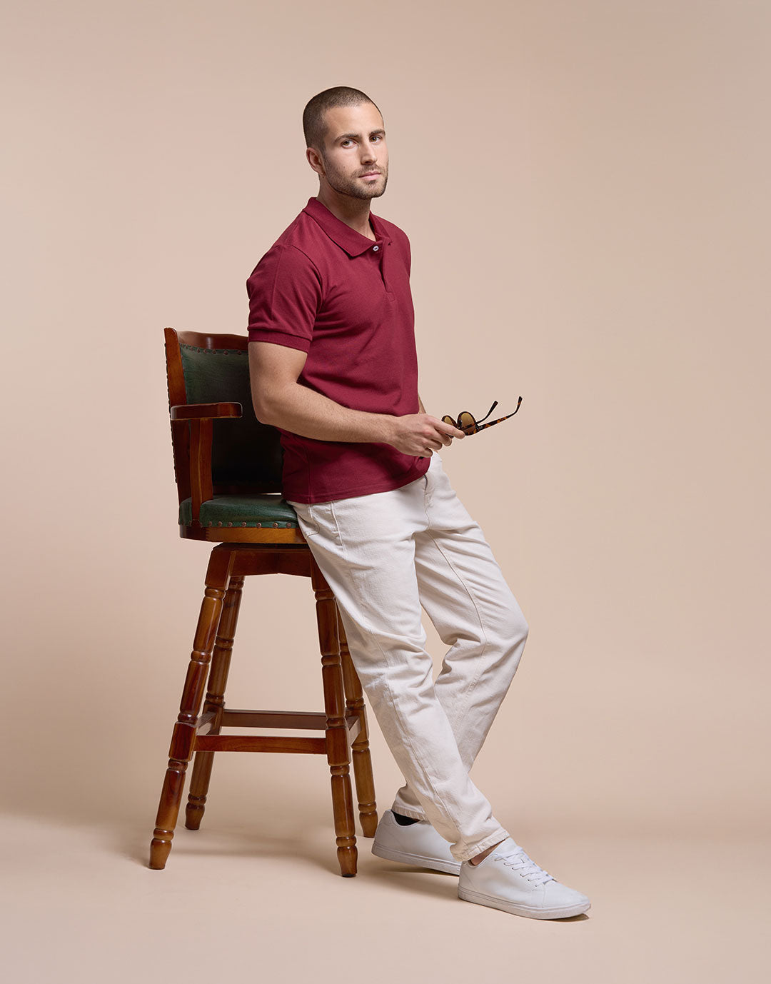 Sartre - Polo coton bio homme - couleurs - Made in France